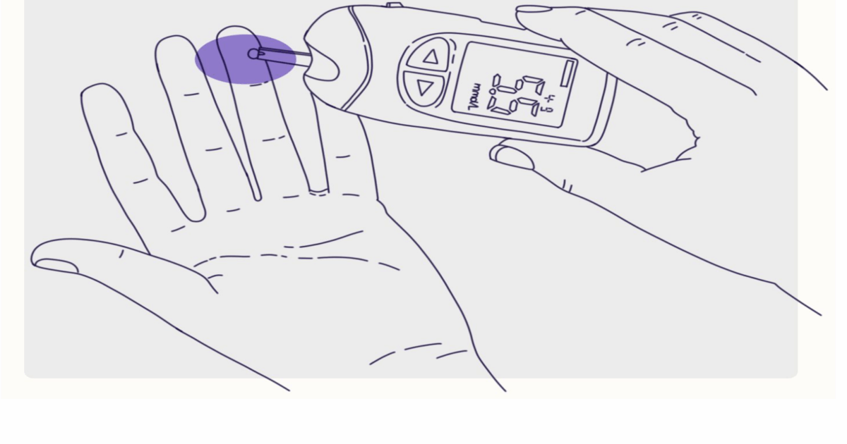 Đo đường huyết bằng máy trên ngón tay