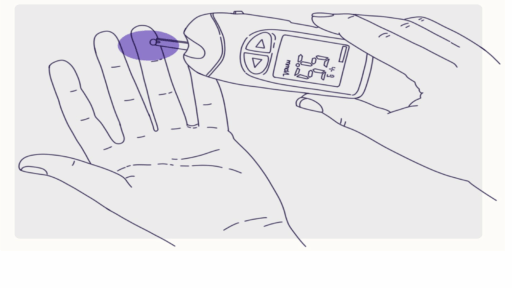 Đo đường huyết bằng máy trên ngón tay