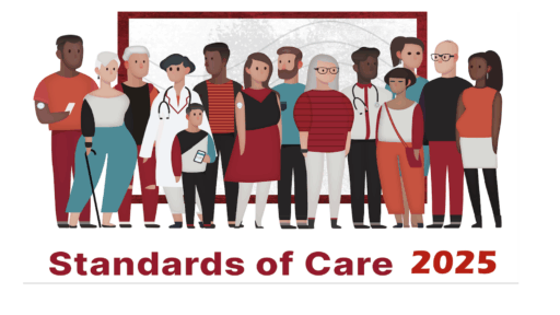 Hình ảnh nhóm người và tiêu chuẩn chăm sóc 2025.