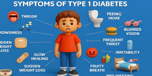 Triệu chứng bệnh tiểu đường type 1 ở trẻ.