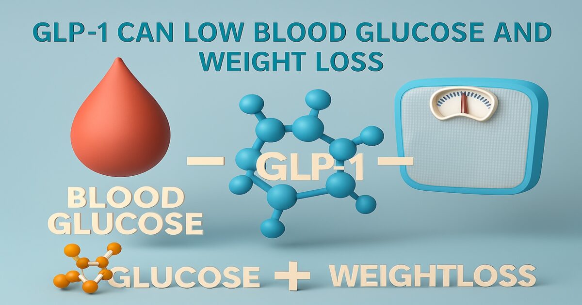 GLP-1 giảm glucose máu và giảm cân.