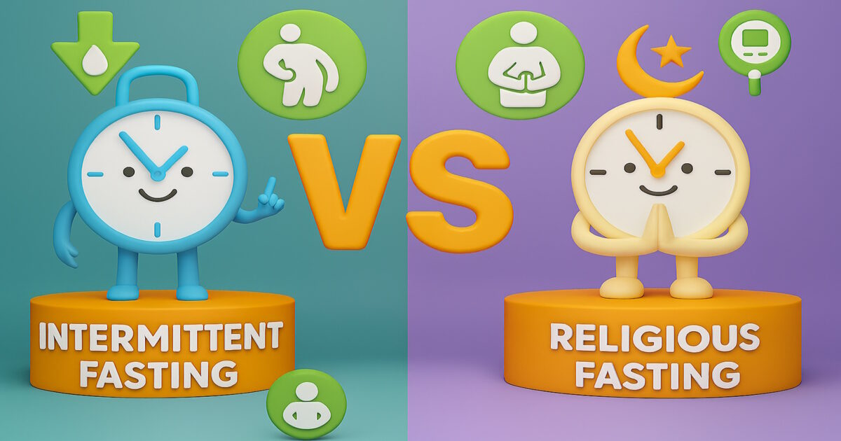 So sánh nhịn ăn gián đoạn và tôn giáo