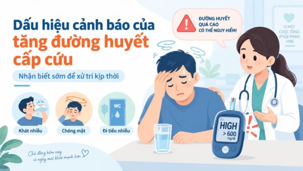 Dấu hiệu cảnh báo tăng đường huyết cấp cứu