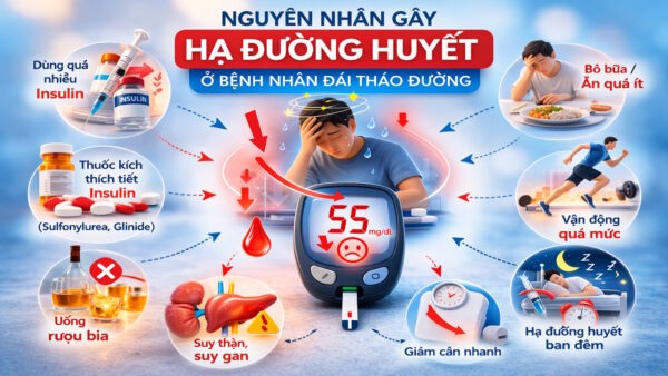 Nguyên nhân gây hạ đường huyết trên bệnh nhân đái tháo đường