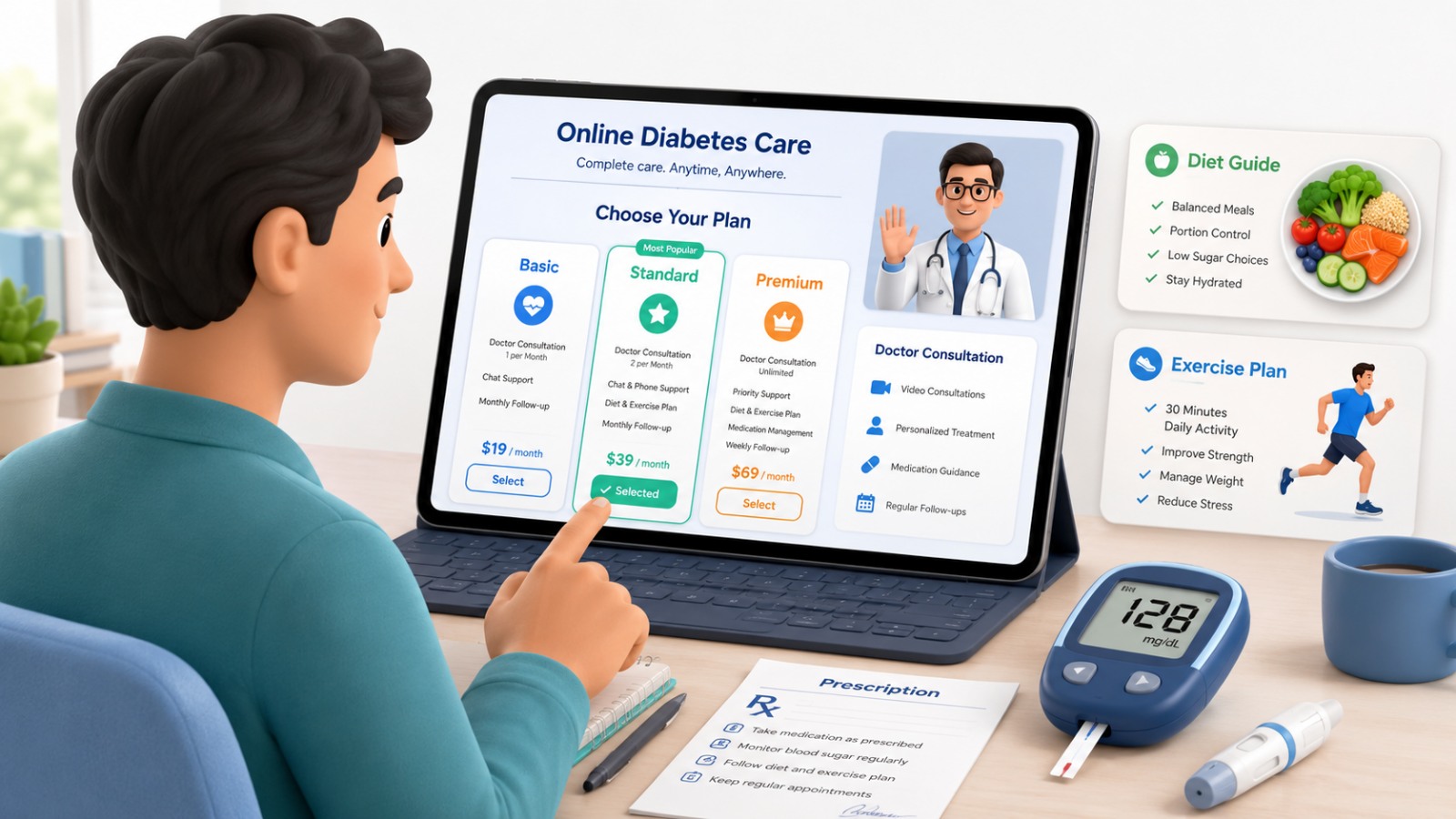 Đăng ký điều trị tiểu đường Online