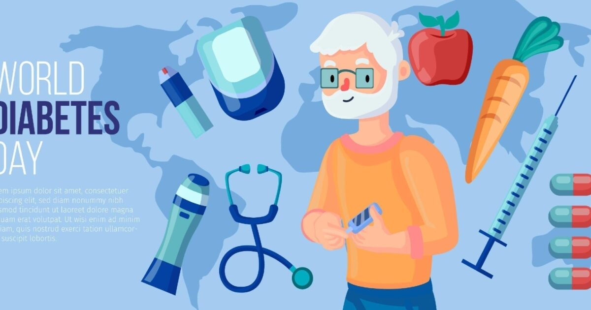 Ngày Quốc tế Bệnh Tiểu đường, hình ảnh và biểu tượng.