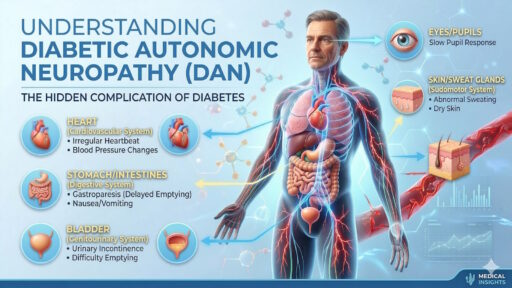 Infographic về bệnh lý tự chủ do tiểu đường