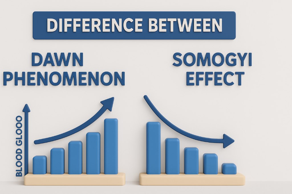 So sánh hiện tượng Bình minh và hiệu ứng Somogyi.