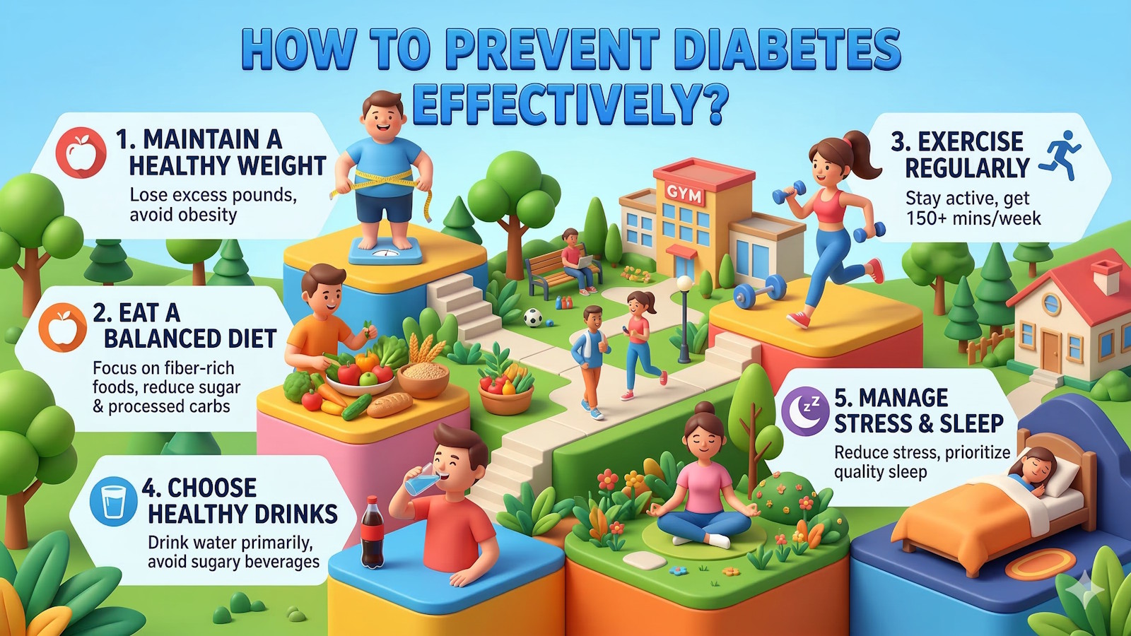Cách phòng ngừa bệnh tiểu đường hiệu quả
