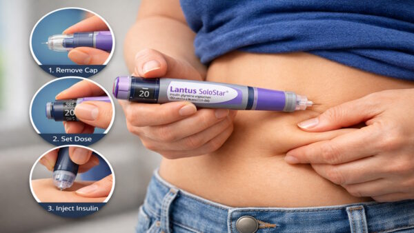 Tiêm insulin với bút Lantus SoloStar