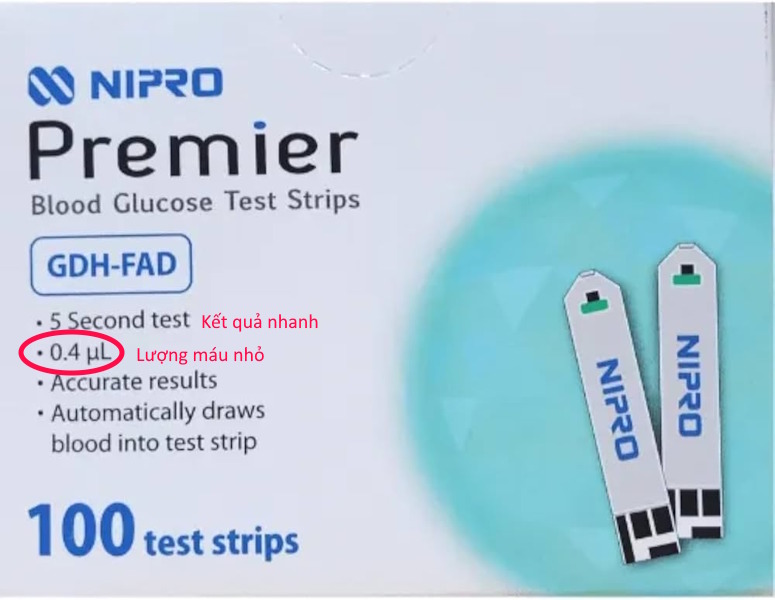 Máy đo đường huyết Nipro cho kết quả nhanh, ít máu, chính xác