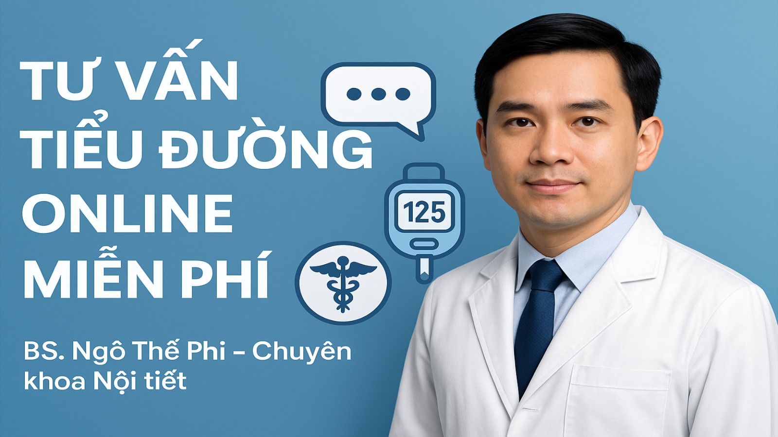 Tư vấn tiểu đường online miễn phí trên website daithaoduong.com do Bs Ngô Thê 1phi phụ trách