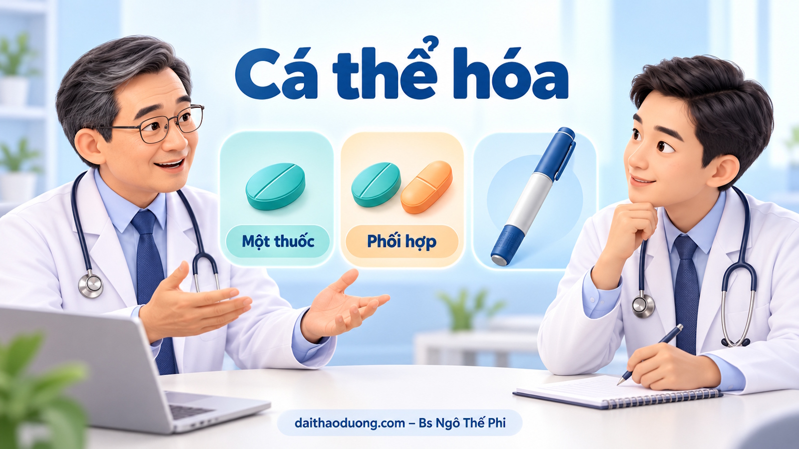 Thảo luận về việc lựa chọn phối hợp thuốc trong điều trị đái tháo đường ngay từ đầu
