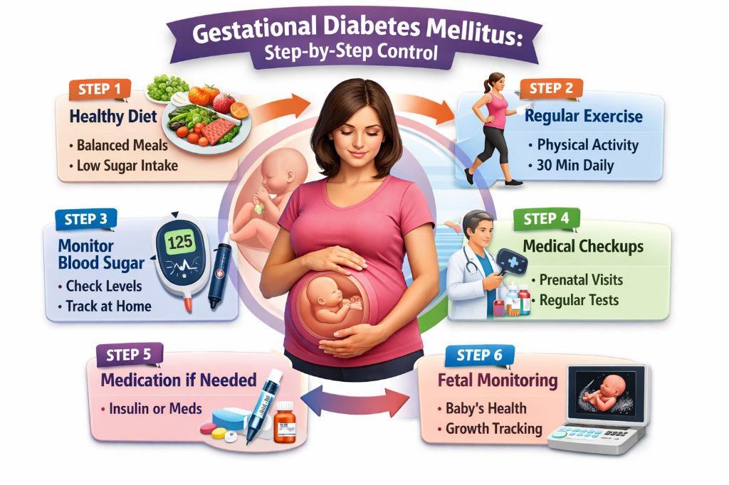 Các bước kiểm soát đường huyết trong điều trị đái tháo đường thai kỳ