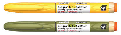 Có 2 loại bút Soliqua: Solqua 10-40 và 30-60