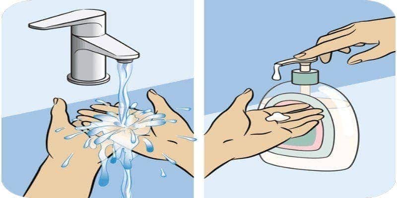 Rửa tay trước khi tiêm insulin